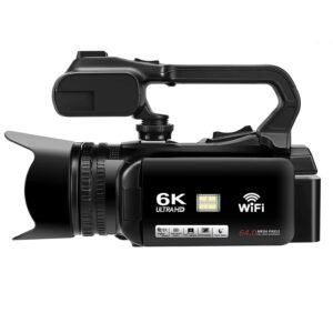 מצלמת וידאו זום וכרטיס זיכרון 128 GB