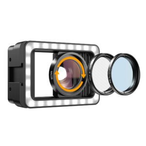 עדשת מקרו עם תאורת מילוי LED