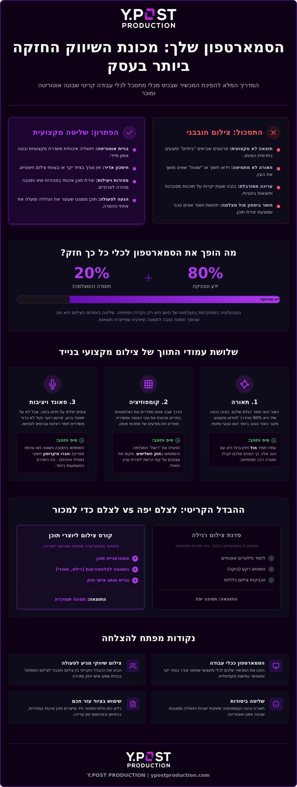 קורס צילום בסמארטפון: המדריך המלא לשדרוג התוכן והעסק ב-2026